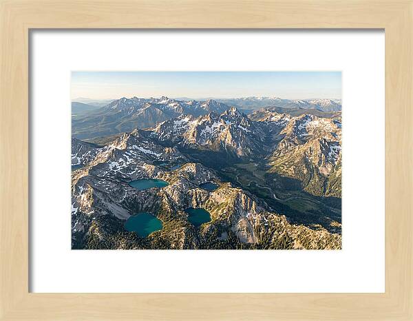 Sawtooth Mountains Aerial View
