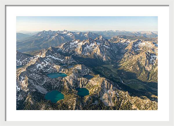 Sawtooth Mountains Aerial View