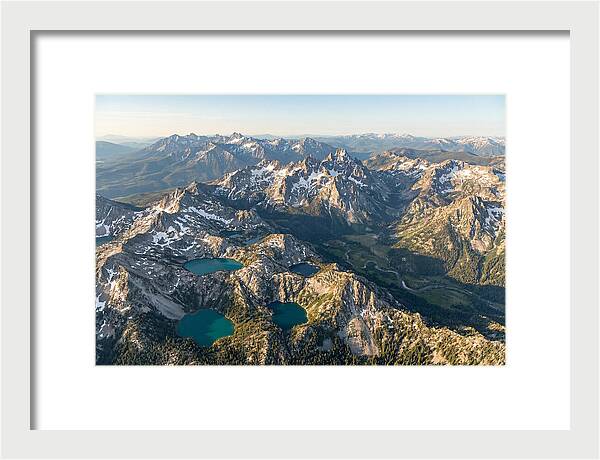 Sawtooth Mountains Aerial View
