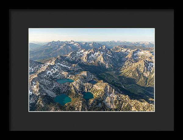 Sawtooth Mountains Aerial View
