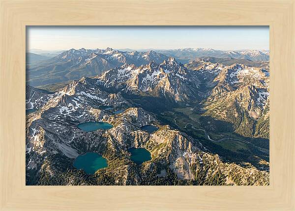 Sawtooth Mountains Aerial View