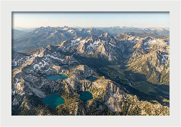 Sawtooth Mountains Aerial View