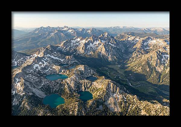 Sawtooth Mountains Aerial View