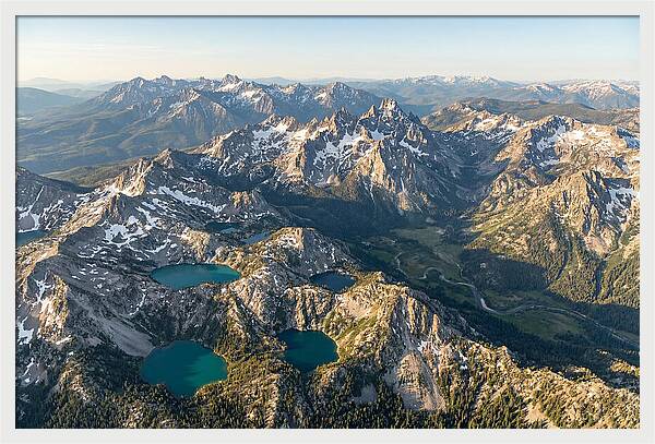 Sawtooth Mountains Aerial View