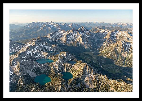 Sawtooth Mountains Aerial View