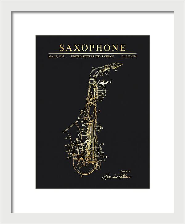 Saxophone Gold Patent Us2033774a