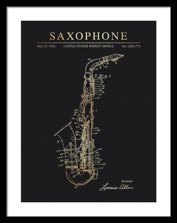 Saxophone Gold Patent Us2033774a