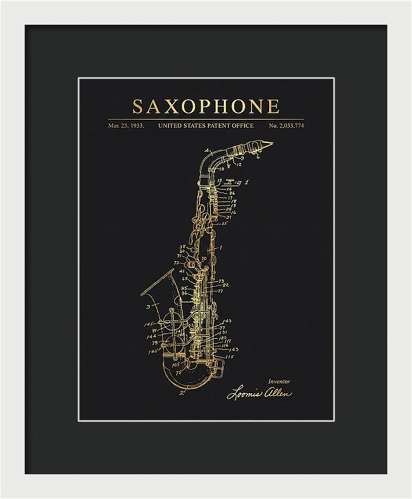 Saxophone Gold Patent Us2033774a