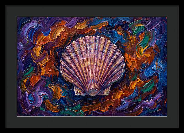 Scallop In Vibrant Swirls