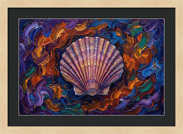 Scallop In Vibrant Swirls
