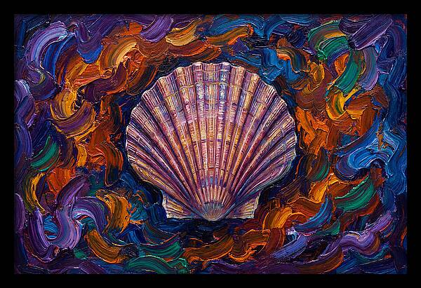 Scallop In Vibrant Swirls
