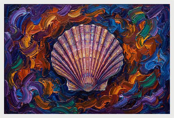 Scallop In Vibrant Swirls