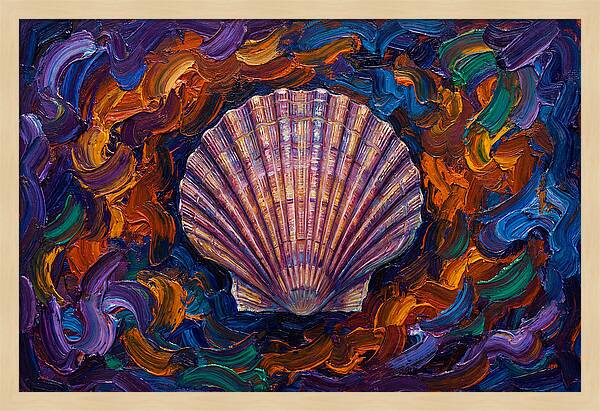 Scallop In Vibrant Swirls