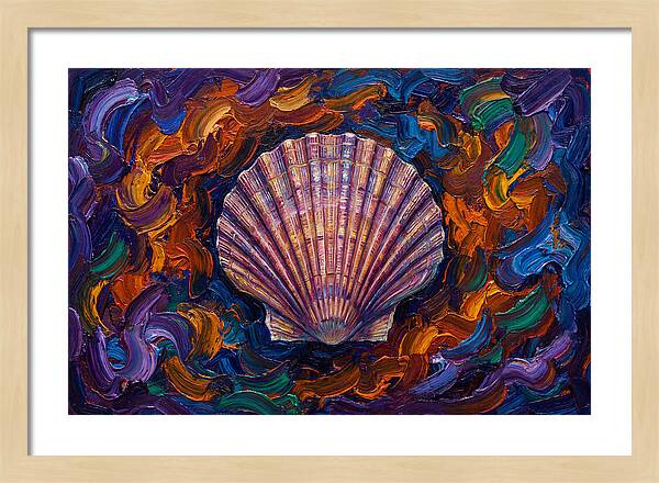 Scallop In Vibrant Swirls