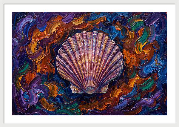 Scallop In Vibrant Swirls