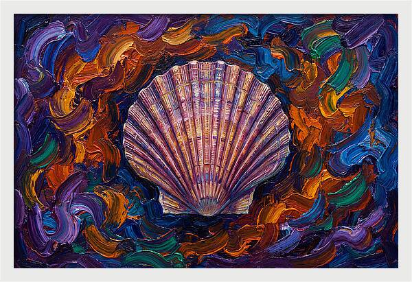 Scallop In Vibrant Swirls