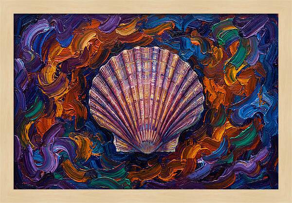Scallop In Vibrant Swirls
