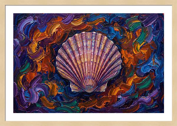 Scallop In Vibrant Swirls