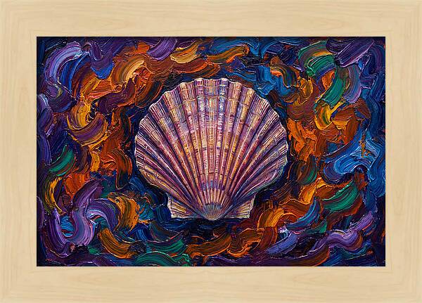 Scallop In Vibrant Swirls