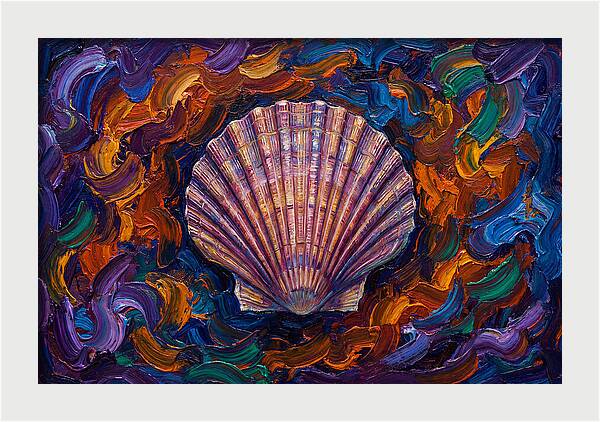 Scallop In Vibrant Swirls