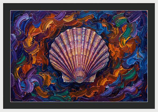 Scallop In Vibrant Swirls