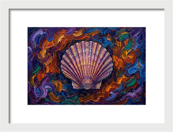 Scallop In Vibrant Swirls