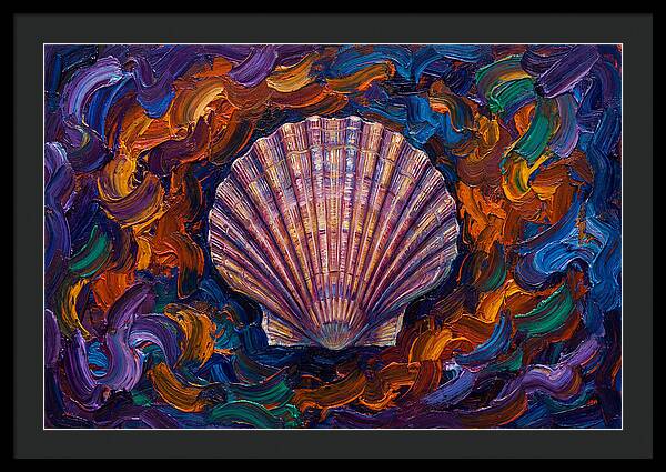 Scallop In Vibrant Swirls