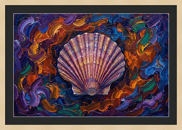 Scallop In Vibrant Swirls