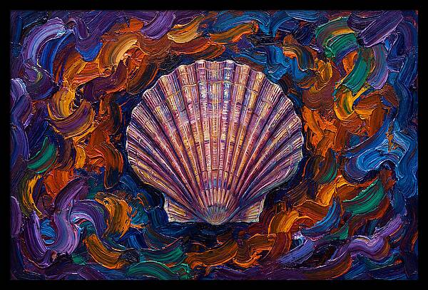 Scallop In Vibrant Swirls