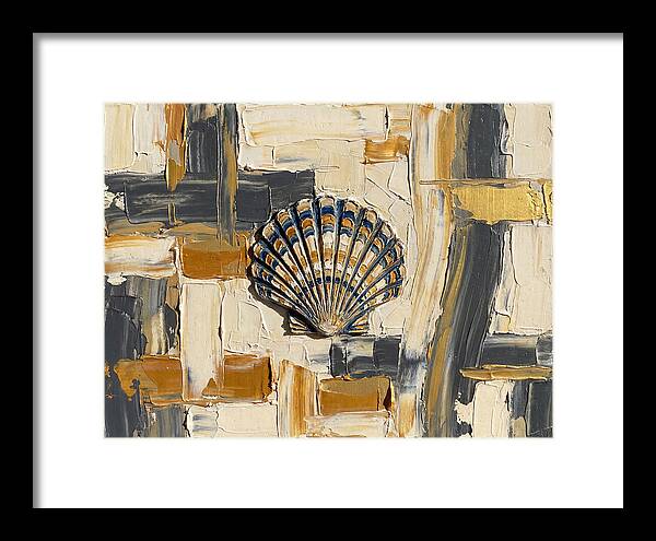 Scallop Shell In Abstract Harmony