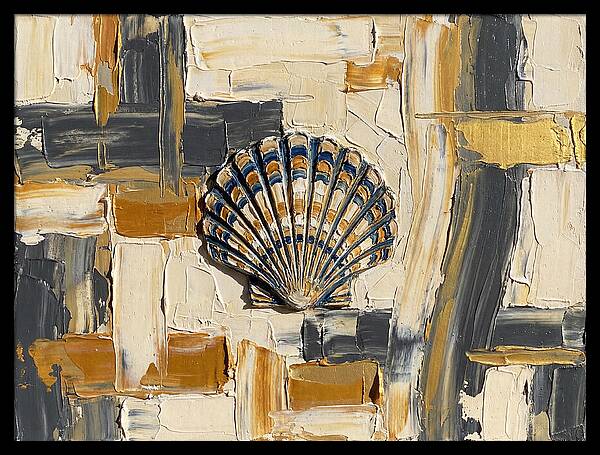 Scallop Shell In Abstract Harmony