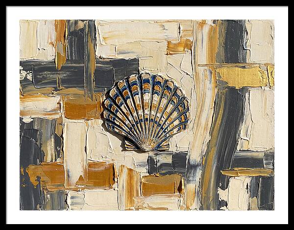 Scallop Shell In Abstract Harmony