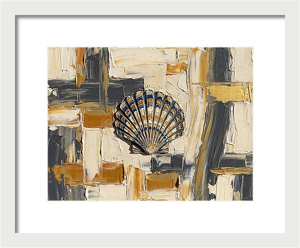Scallop Shell In Abstract Harmony