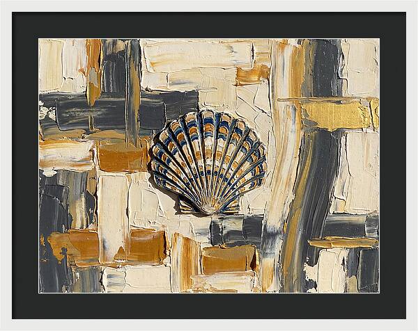Scallop Shell In Abstract Harmony