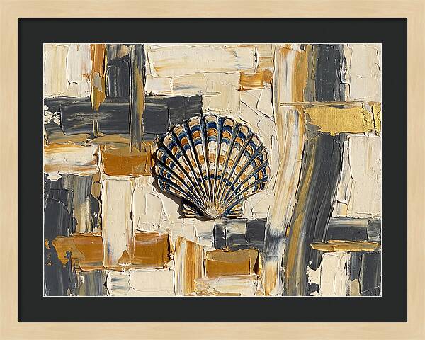 Scallop Shell In Abstract Harmony