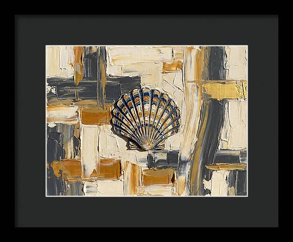 Scallop Shell In Abstract Harmony