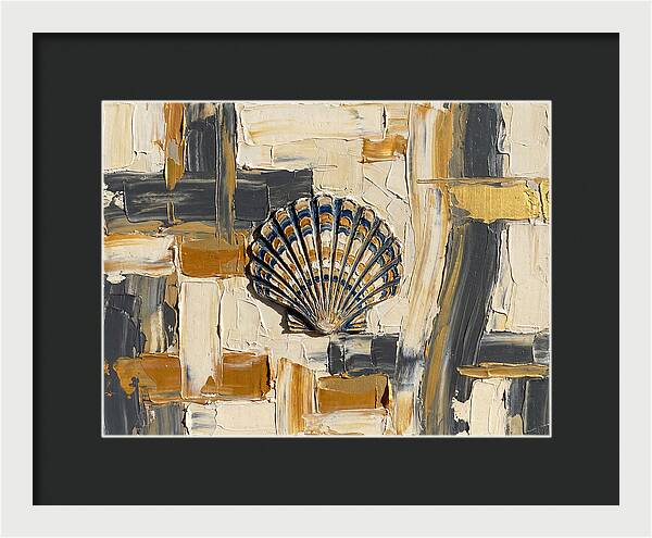 Scallop Shell In Abstract Harmony