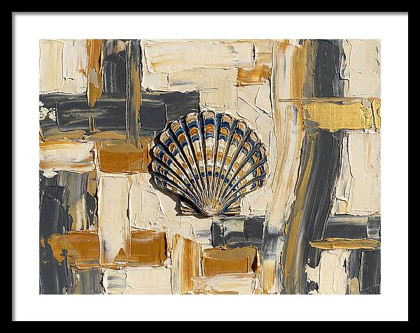 Scallop Shell In Abstract Harmony