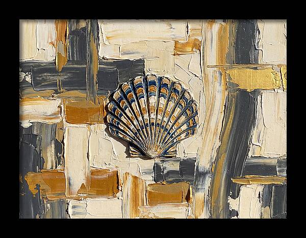 Scallop Shell In Abstract Harmony