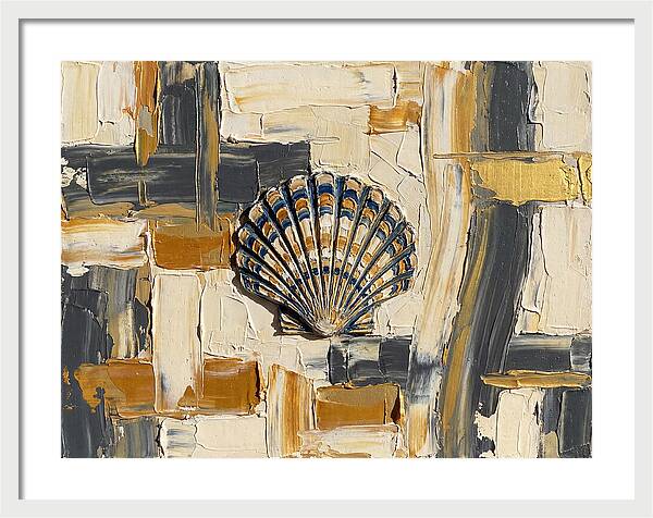 Scallop Shell In Abstract Harmony