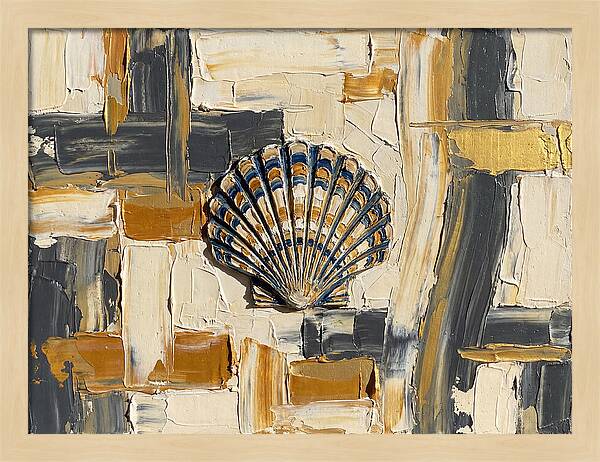 Scallop Shell In Abstract Harmony