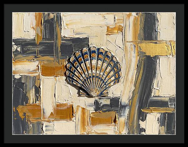 Scallop Shell In Abstract Harmony