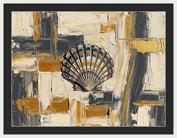 Scallop Shell In Abstract Harmony