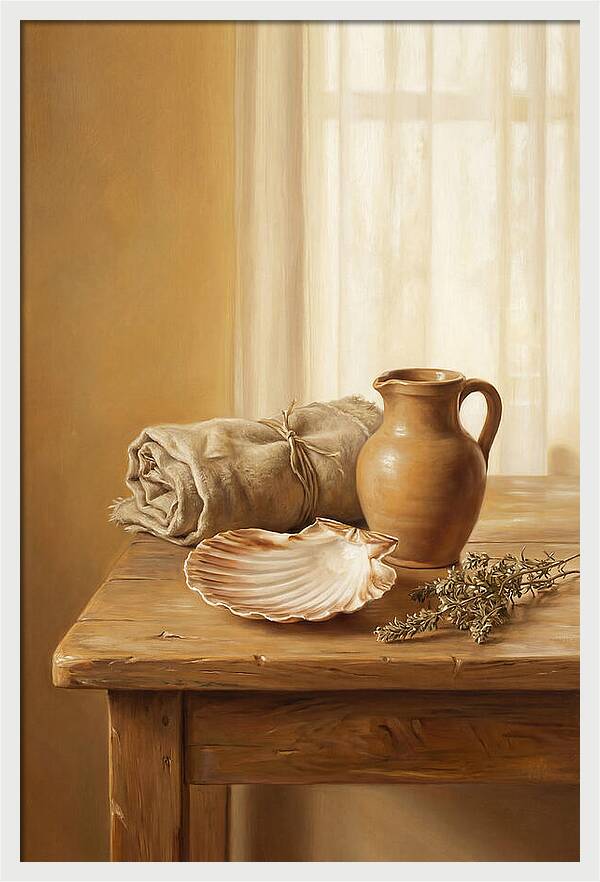 Scallop Shell Still Life