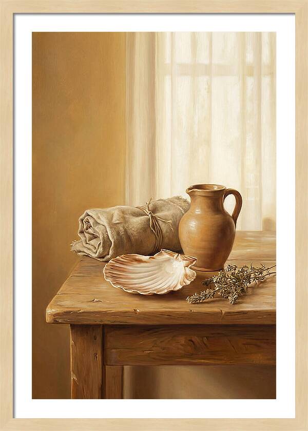 Scallop Shell Still Life