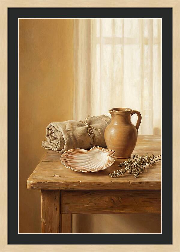 Scallop Shell Still Life