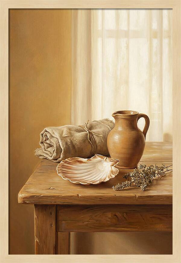 Scallop Shell Still Life