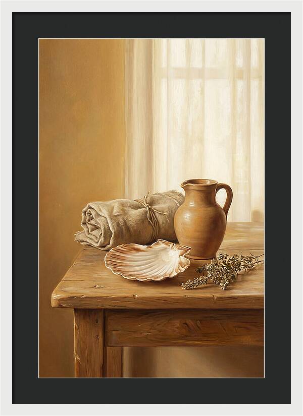 Scallop Shell Still Life
