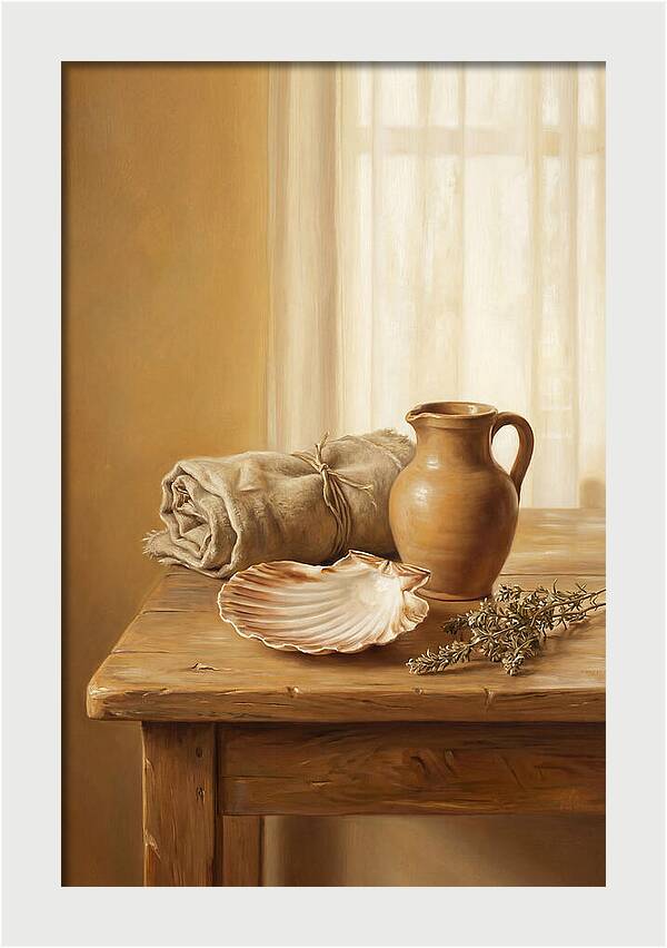 Scallop Shell Still Life