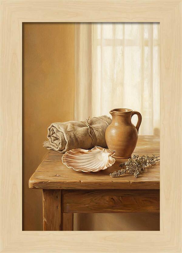 Scallop Shell Still Life